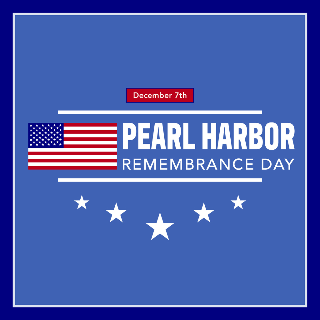 National Pearl Harbor Remembrance Day graphic design post