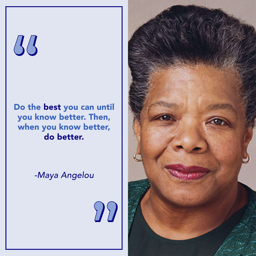Maya Angelou quote graphic design post