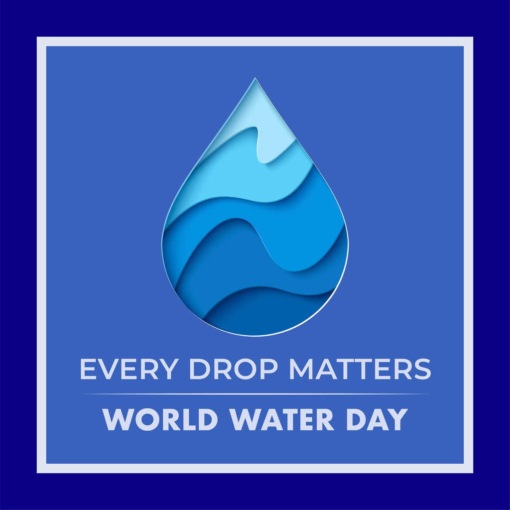 World Water Day graphic design post.