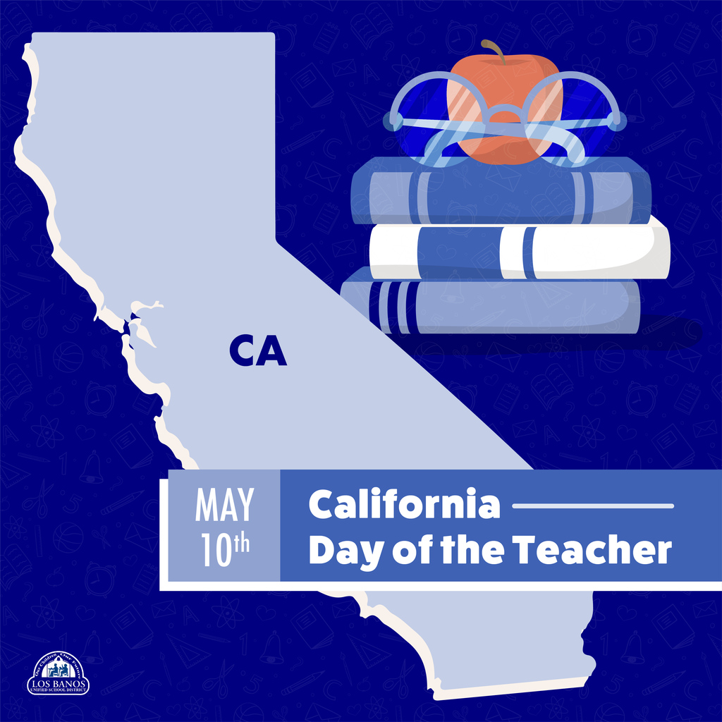 California Day of the Teacher graphic design post