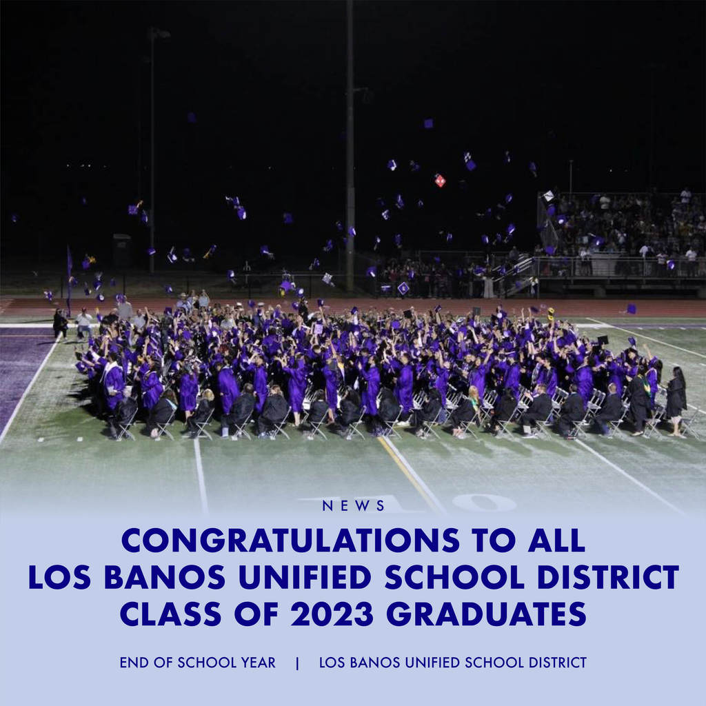 LBUSD post congratulating all class of 2023 graduates and also wishing the staff/students a wonderful summer. Photo used is Pacheco High graduating seniors.