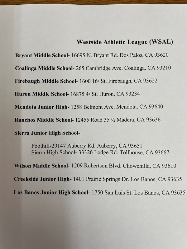 LBJH Boys & Girls Basketball Schedules 2022 Los Banos Junior High